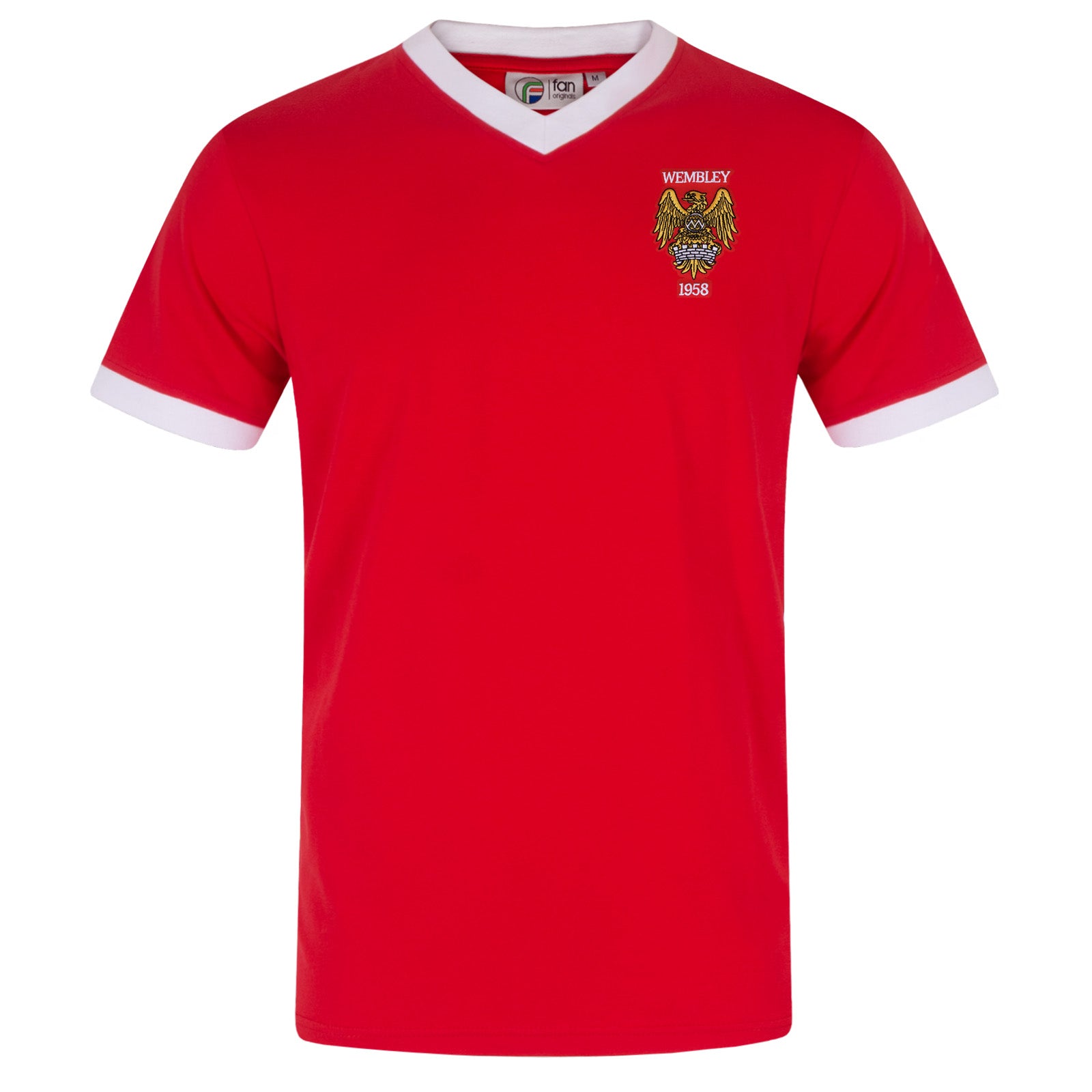 Red V-Neck Wembley 58 Crest