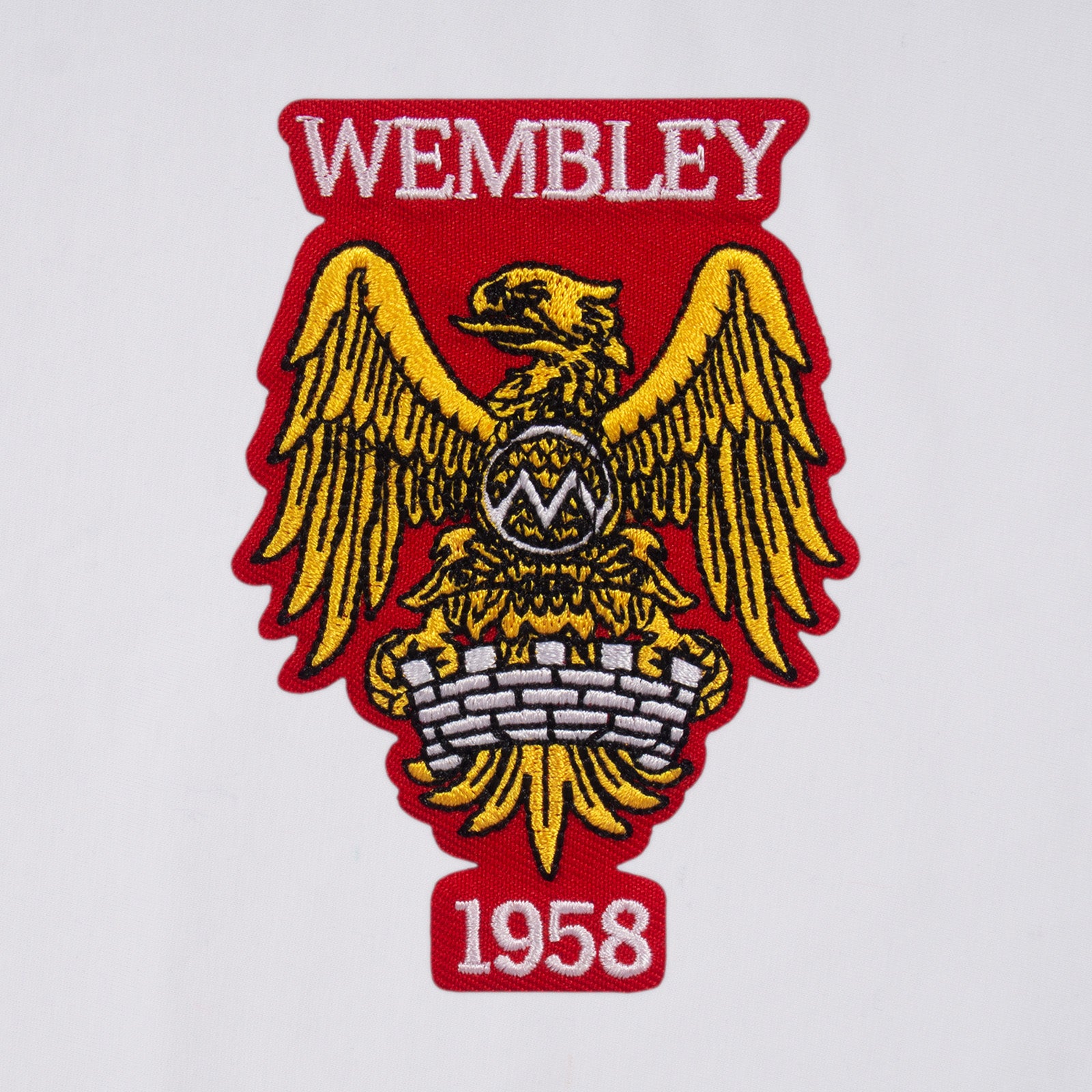 White V-Neck Wembley 58 Crest