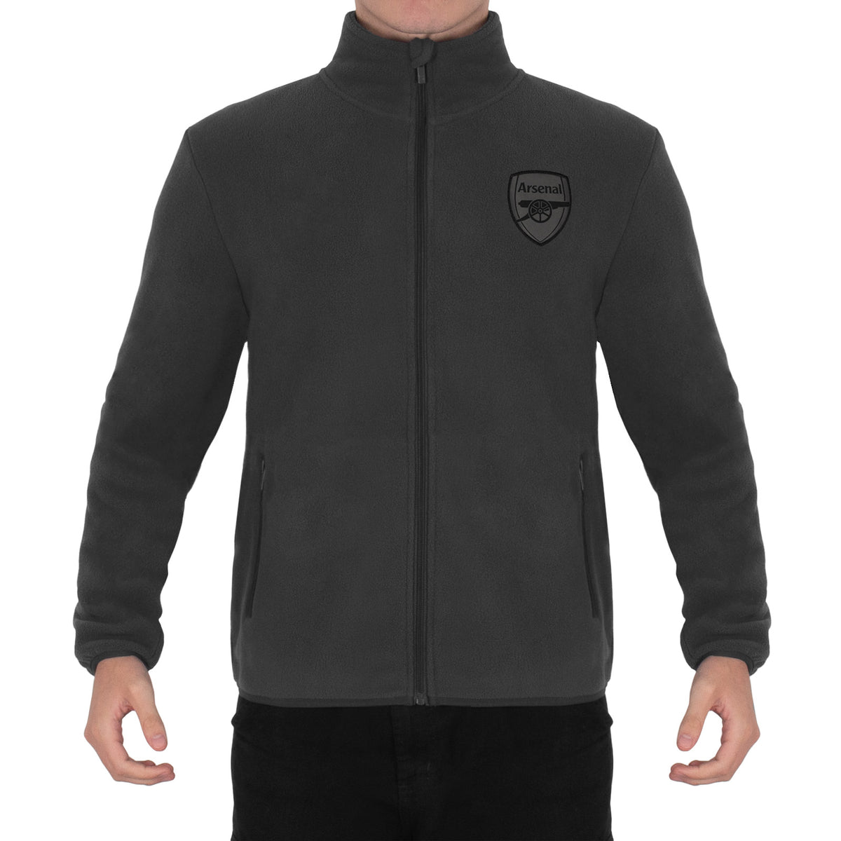 Arsenal FC Adults Fleece Jacket Grey