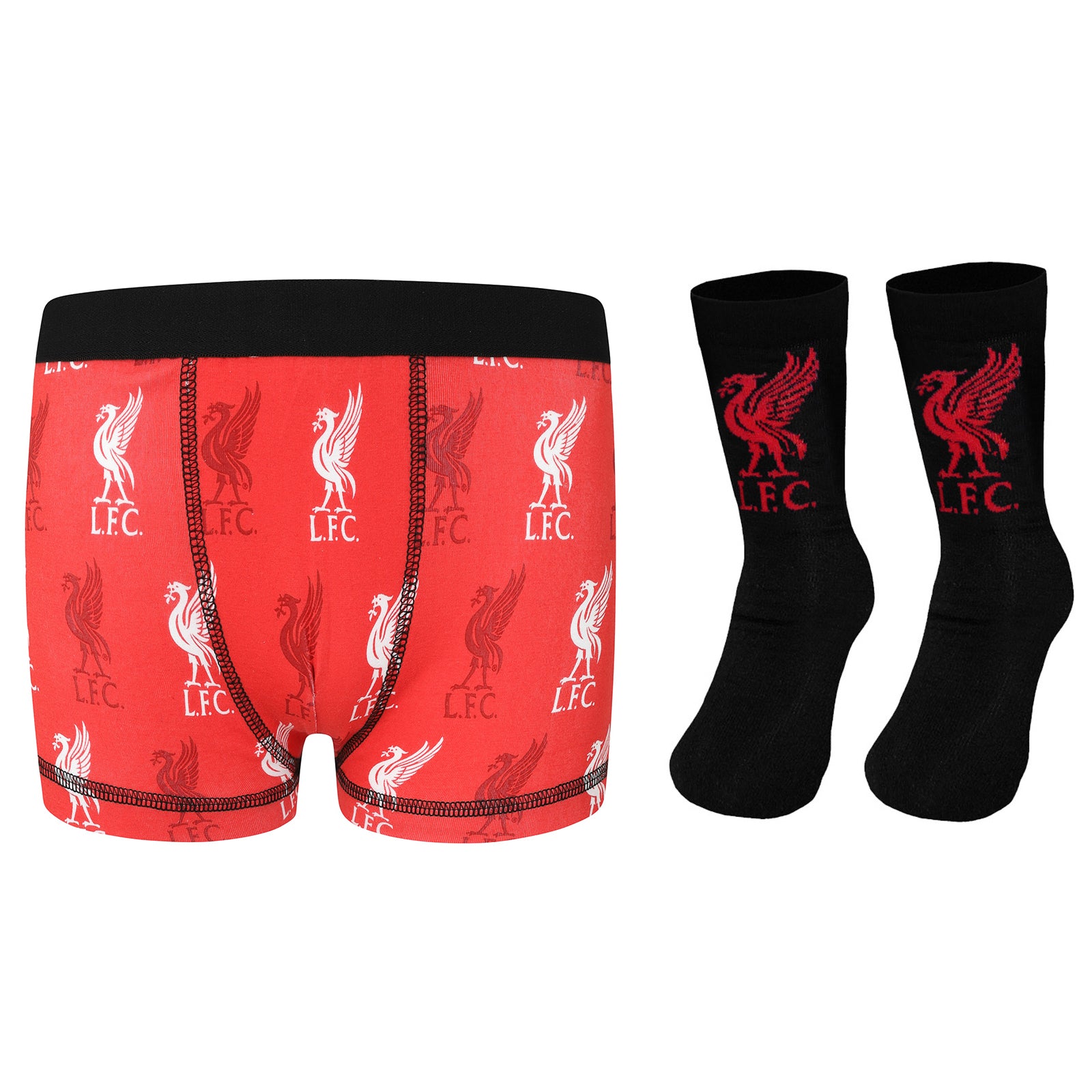 Liverpool FC Boys Boxer Shorts & Socks
