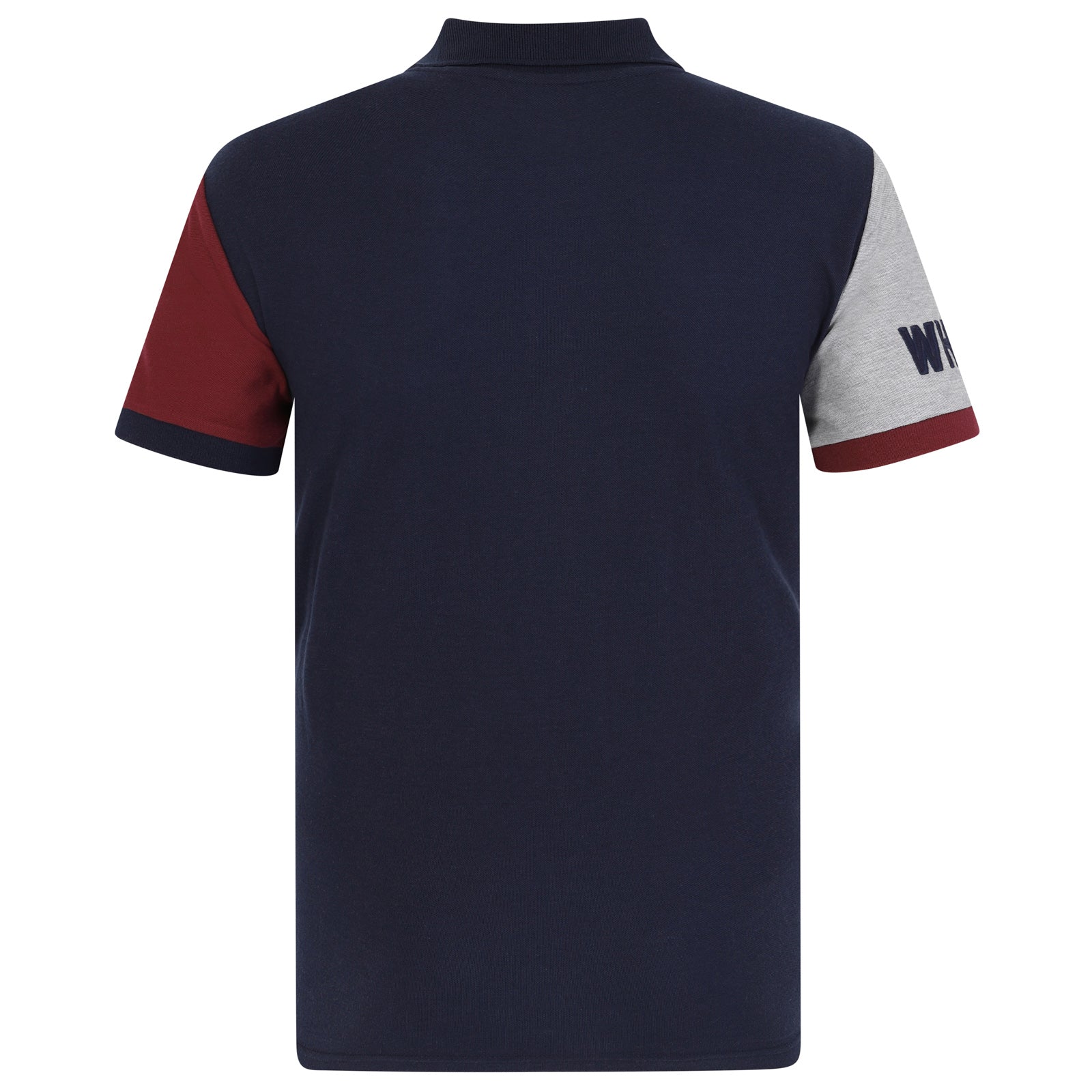 Navy Crest Contrast Sleeve