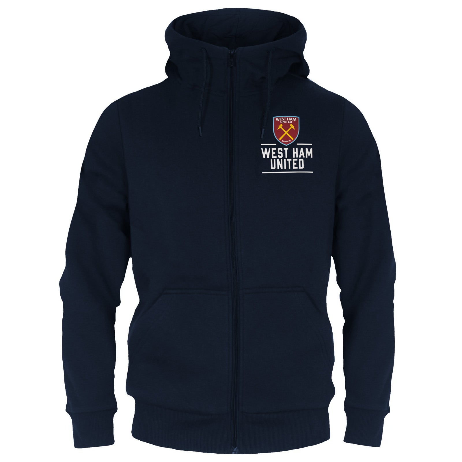 West Ham United FC Mens Zip Hoody