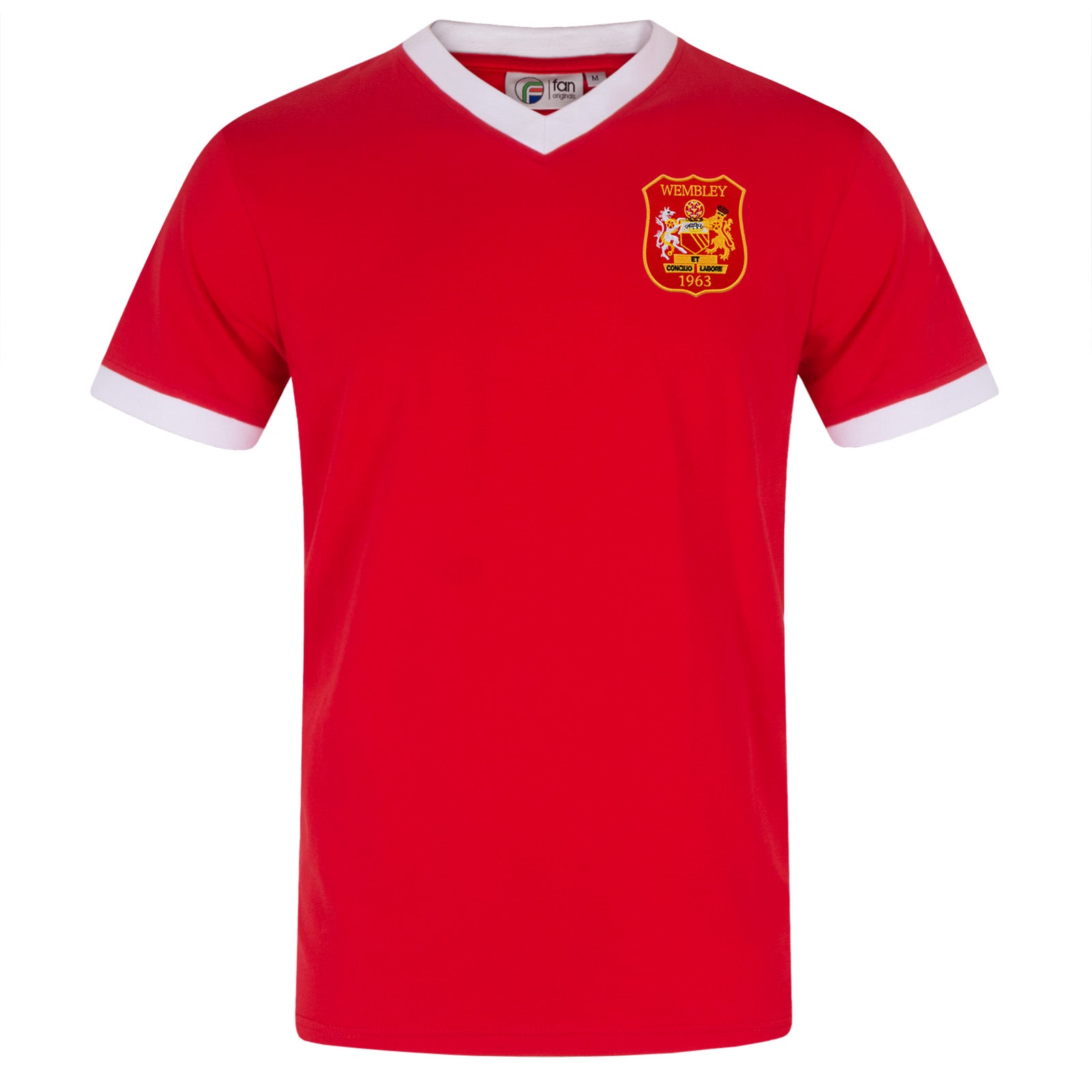 Red V-Neck Wembley 63 Crest