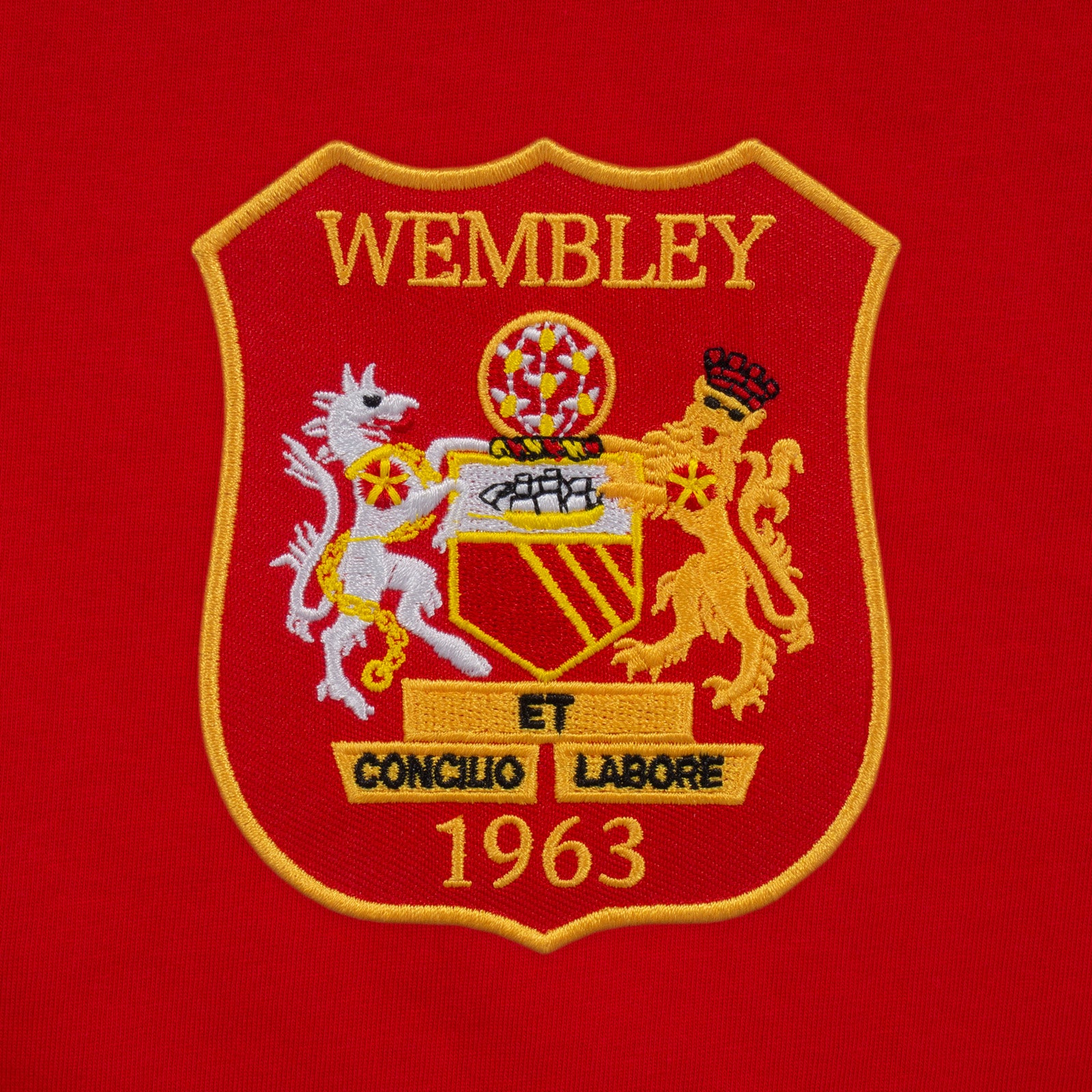 Red V-Neck Wembley 63 Crest